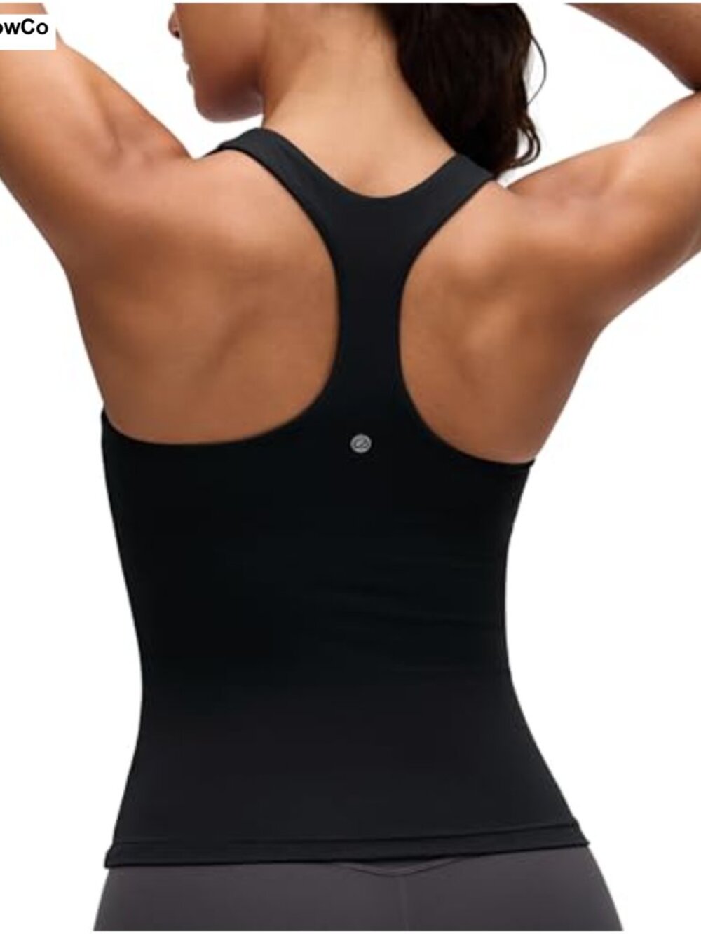 Butterluxe Racerback Tank Top Built-in Bra Cropped Yoga Gym